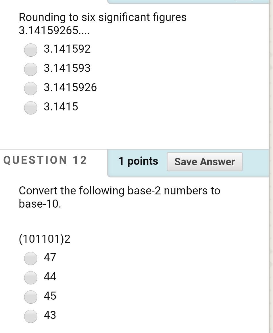 Solved Rounding To Six Significant Figures 3 Chegg Com