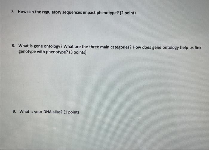 Solved Answer the following questions about gene structure | Chegg.com