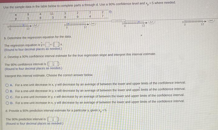 Solved Use the sample data in the table below to complete | Chegg.com