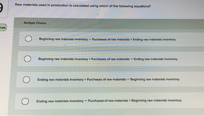 Solved The cost of goods manufactured is calculated using | Chegg.com