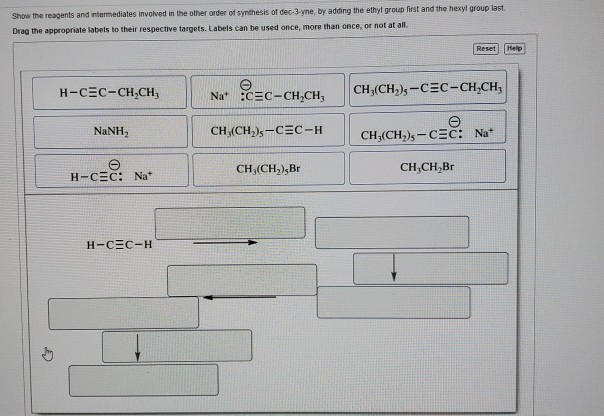 Solved Show the reagents and intermediates involved in the | Chegg.com