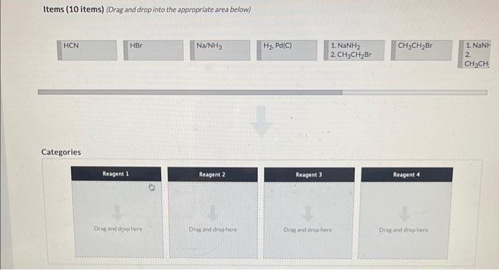 Solved From the list of reagents, choose those that will | Chegg.com