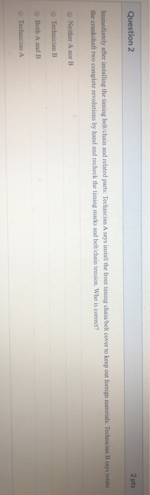 installing timing chain