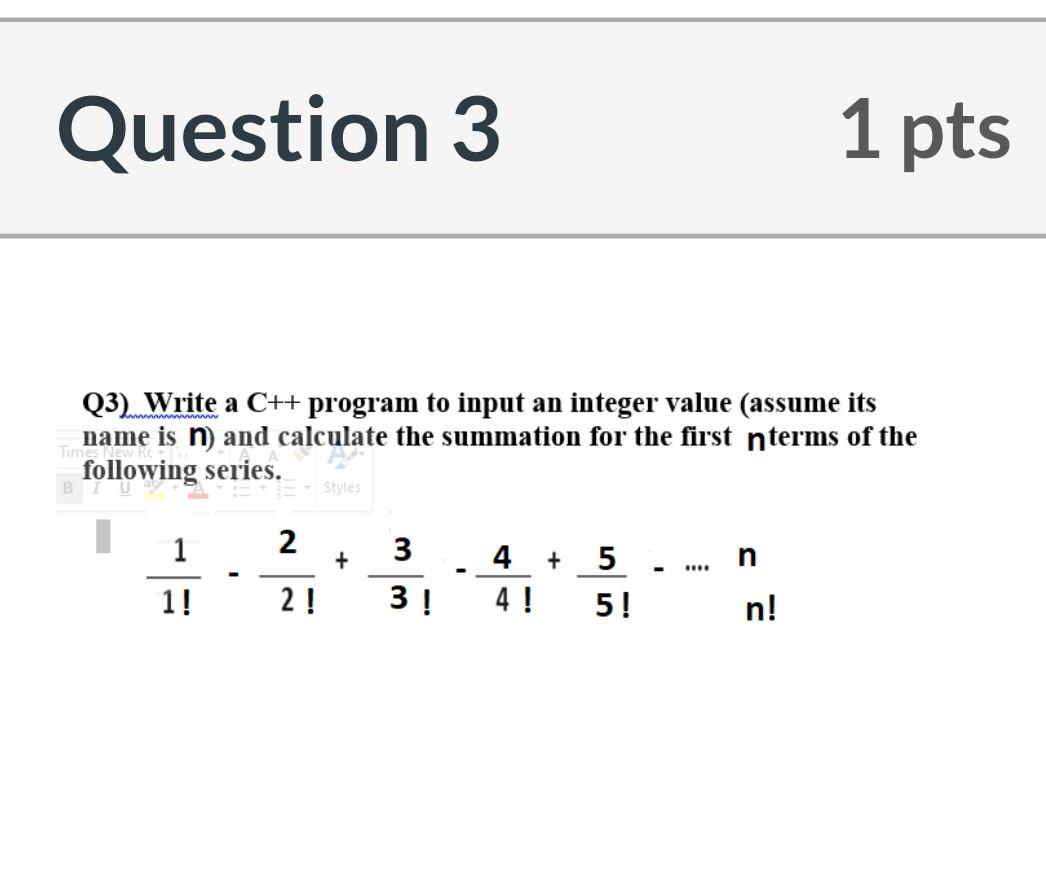 Solved Question 2 1 pts write a c++ program using nested | Chegg.com
