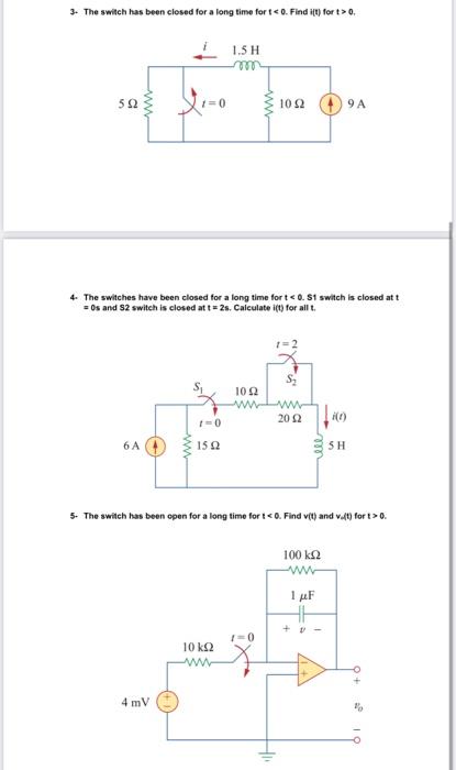 Solved Can You Solve These 3 Electrical Circuits Question | Chegg.com