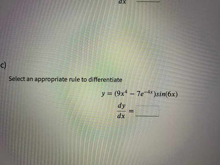 Solved A Use The Quotient Rule To Differentiate 6x4 X Y 2244