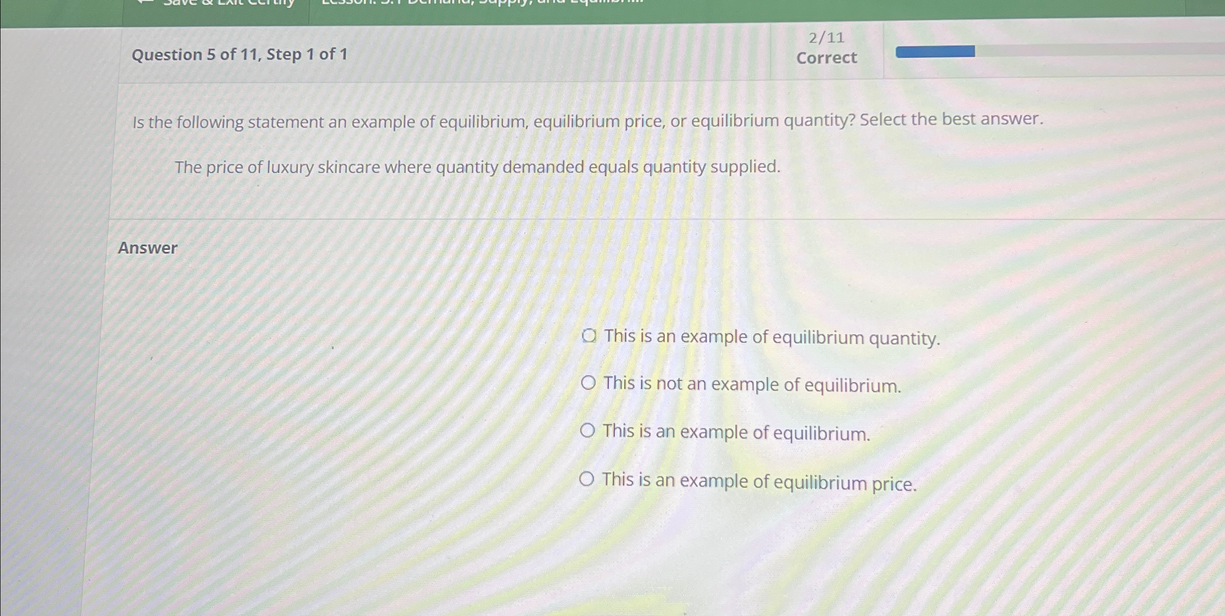 Solved Question 5 ﻿of 11 , ﻿Step 1 ﻿of 1211CorrectIs the | Chegg.com