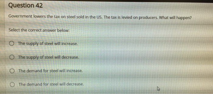 Solved 41 If A Given Percentage Change In Price Leads To A Chegg