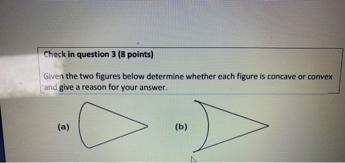 Solved Check in question 3 (8 points) Given the two figures | Chegg.com