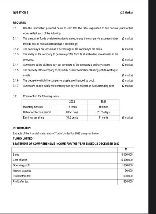 Solved 1.1 REQUIRED Study the information given below and | Chegg.com