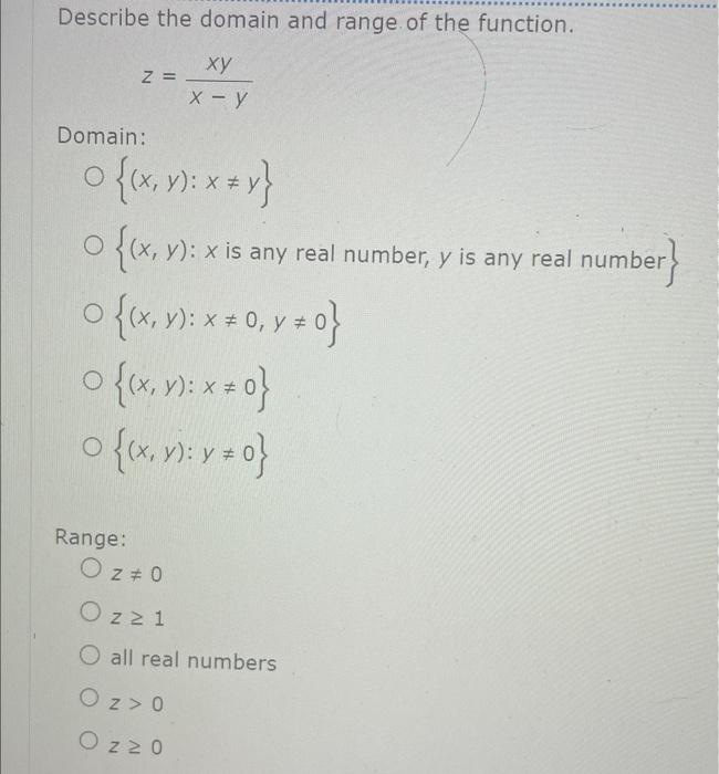 write the domain and range of the function y sin 1 x