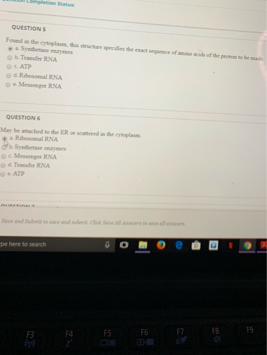 Solved completion Status QUESTIONS Found in the cytoplasm,