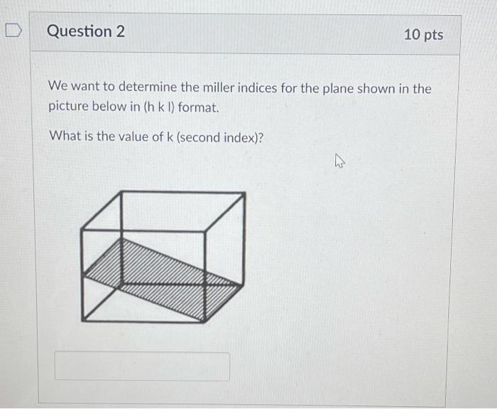 Solved Question 2 10 pts We want to determine the miller | Chegg.com