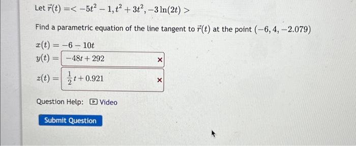 Solved Let R T Find A Parametric