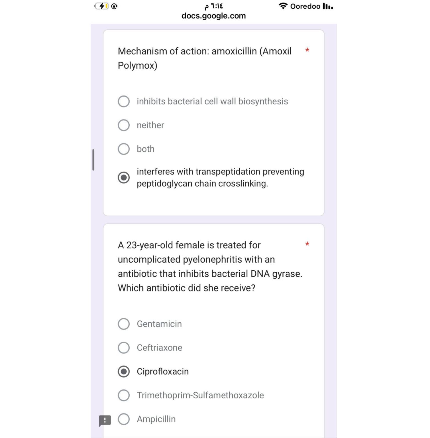 Solved Mechanism of action amoxicillin (Amoxil *