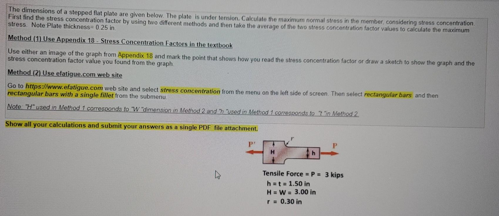 The dimensions of a stepped flat plate are given | Chegg.com