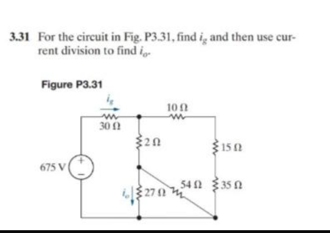 Solved 3 31 ﻿for The Circuit In Fig P3 31 ﻿find Ig ﻿and