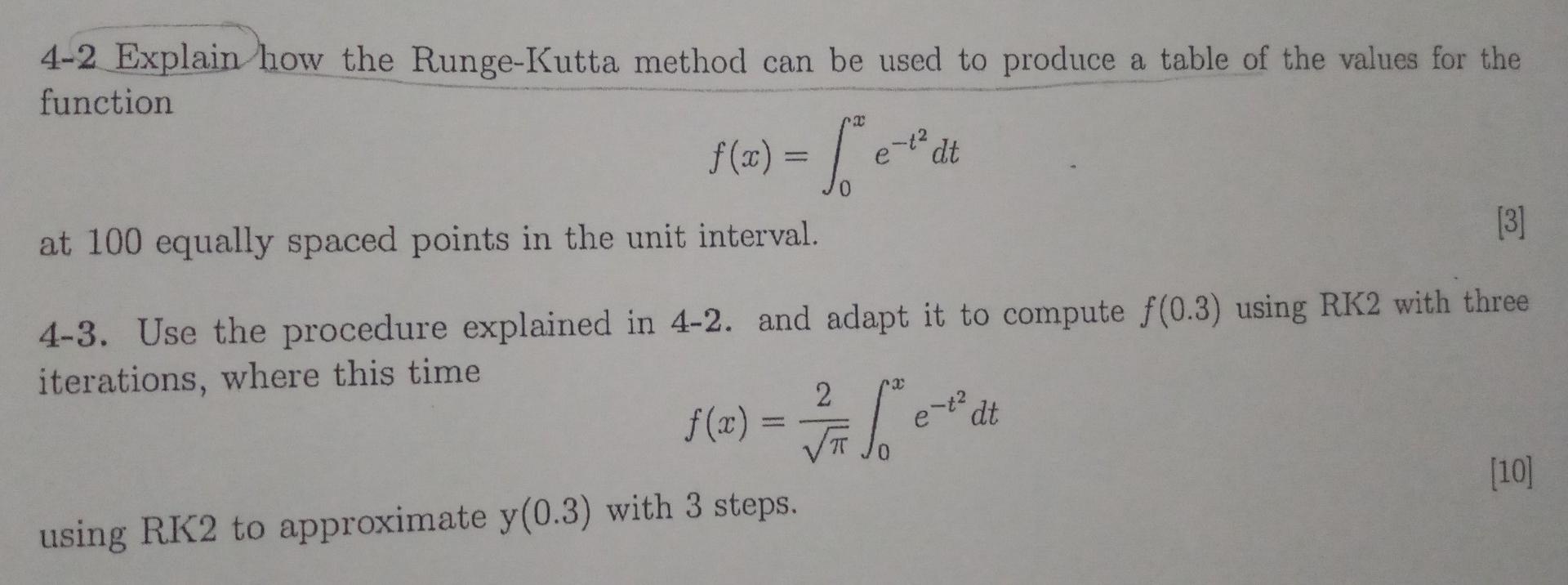 Solved 42 Explain how the RungeKutta method can be used to