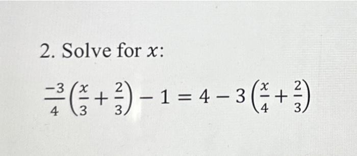 3 left x  frac 4 3 right 2 answer