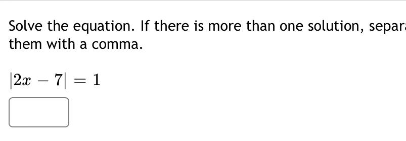 Solve the equation. If there is more than one | Chegg.com