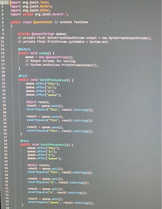 Solved Queue: [13] points. 2 Successes of 3 Tests. 1 | Chegg.com