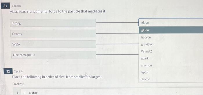 solved-match-each-fundamental-force-to-the-particle-that-chegg