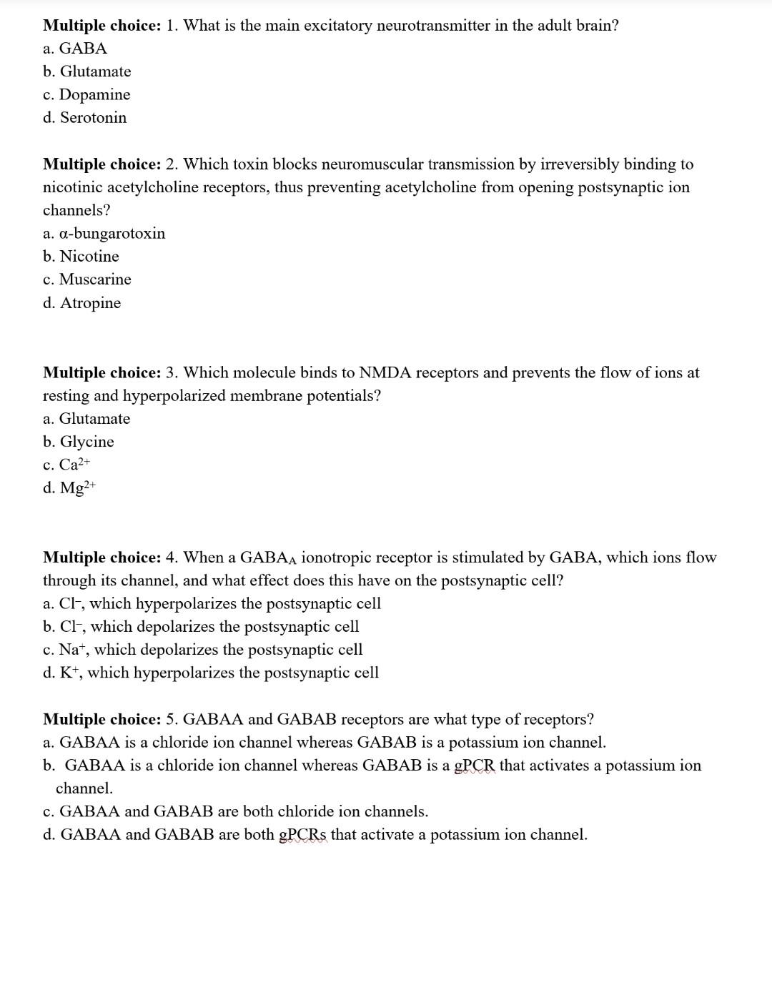 Glutamate: excitatory neurotransmitter of brain