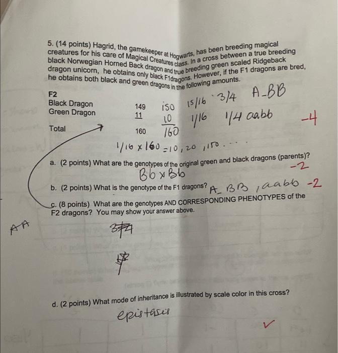 Solved 5. (14 points) Hagrid, the gamekeeper at Hogwarts,