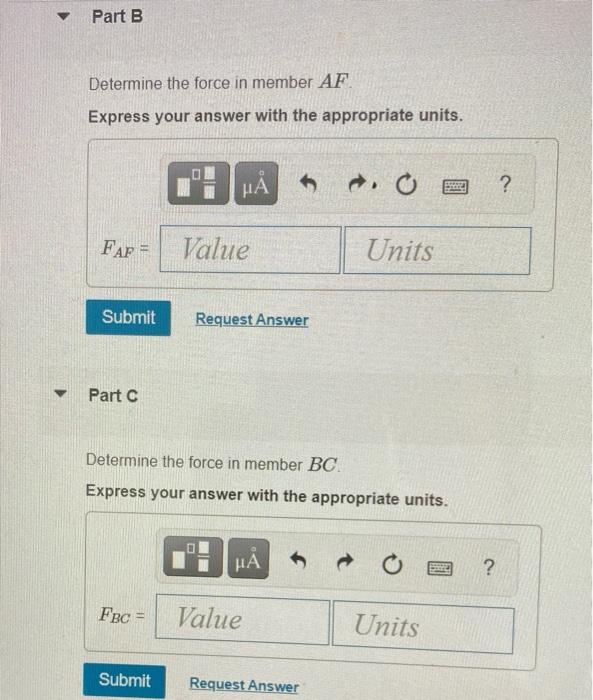 Solved Problem 6.24 Determine the force in each member of | Chegg.com