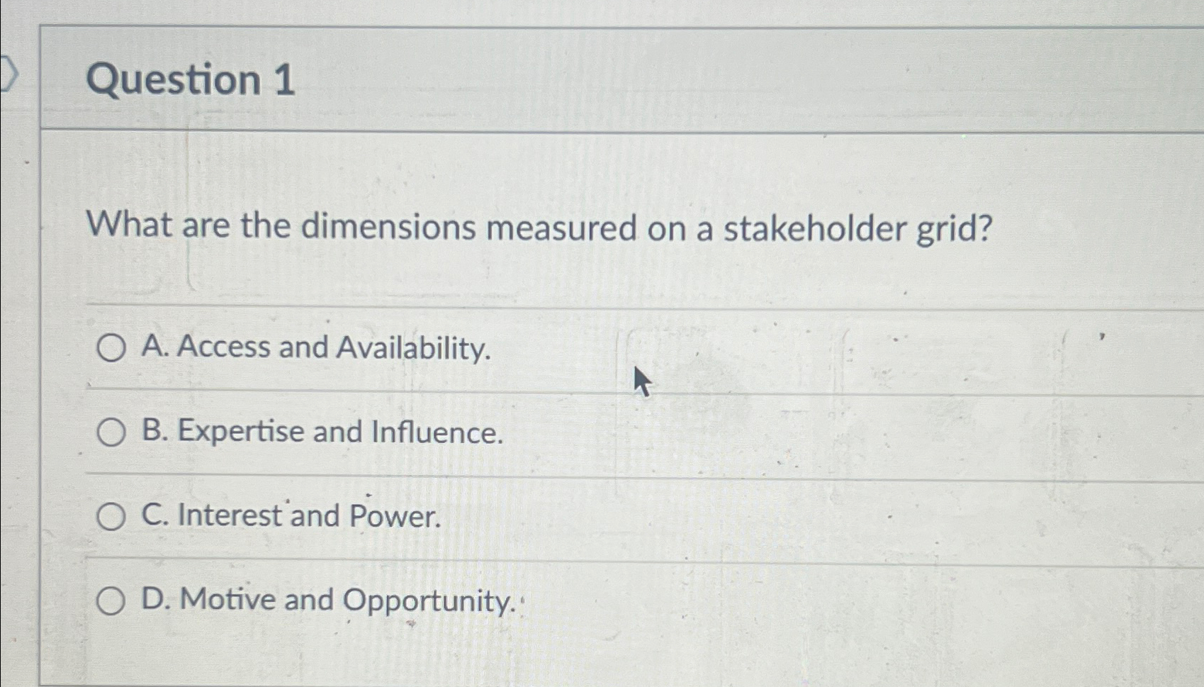 Solved Question 1What are the dimensions measured on a