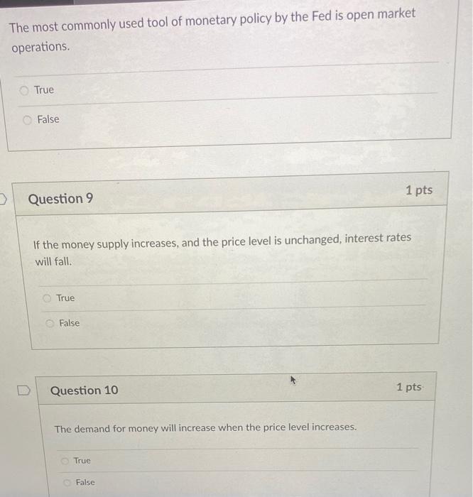 Solved The most commonly used tool of monetary policy by the | Chegg.com