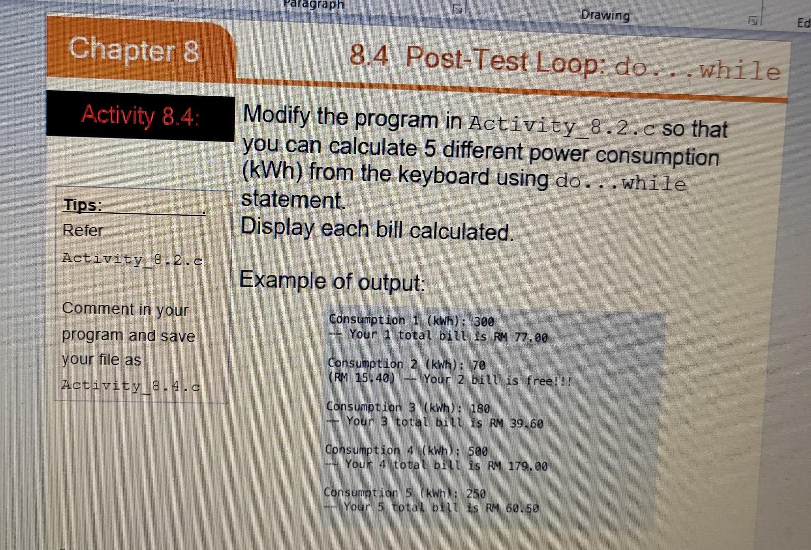 Solved Modify the program in Activity_8.3/4.c so that you | Chegg.com