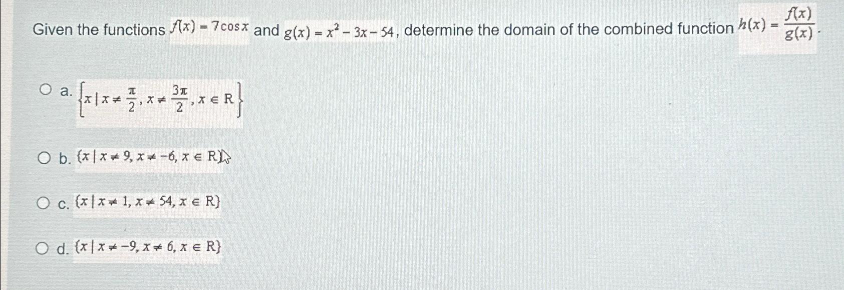 solved-given-the-functions-f-x-7cosx-and-g-x-x-2-3x-54-chegg