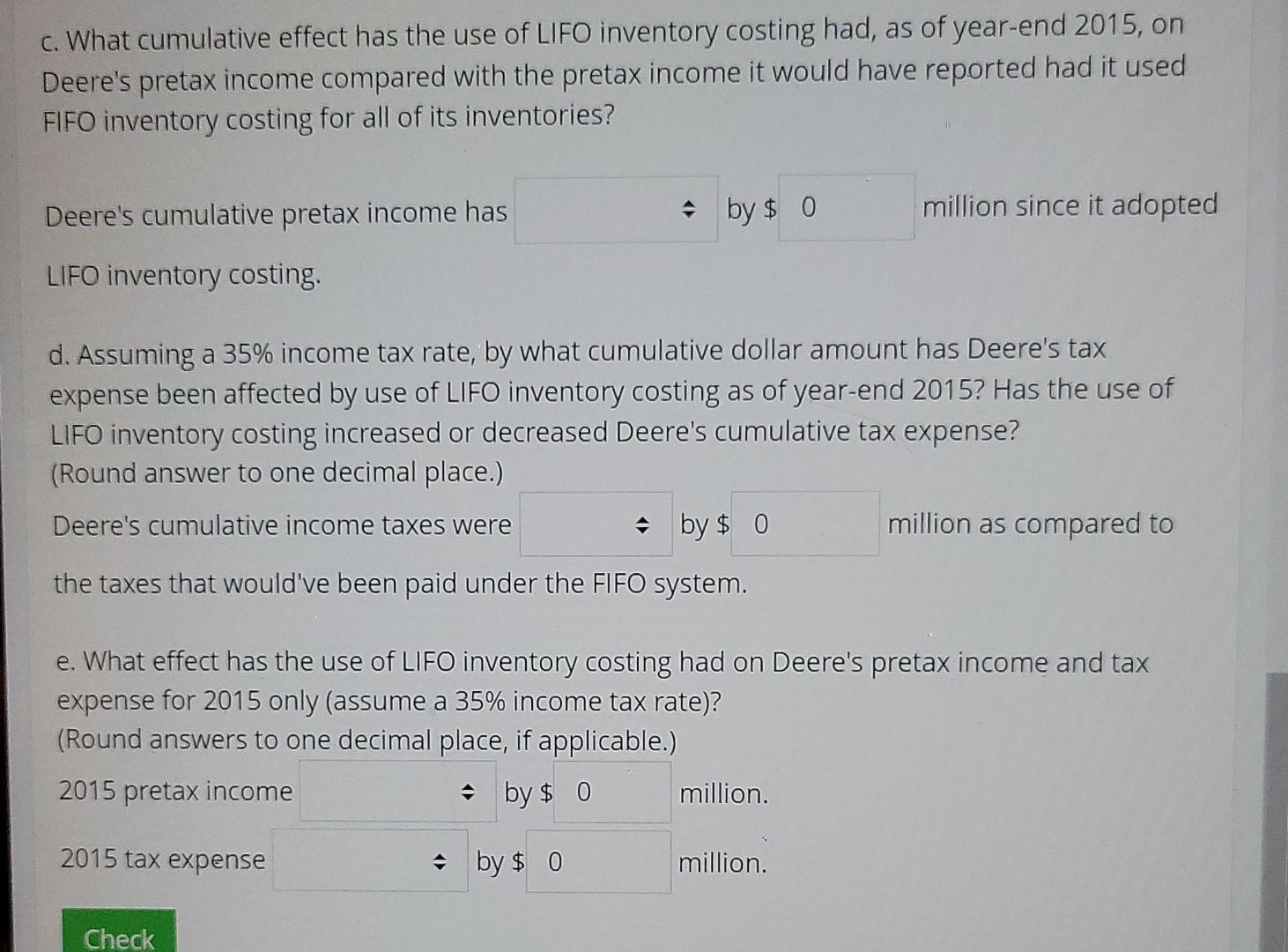 Solved Analyzing an Inventory Footnote Disclosure The