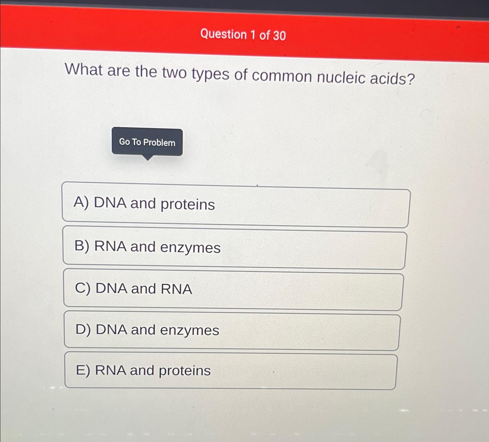 Solved Question 1 ﻿of 30What are the two types of common | Chegg.com