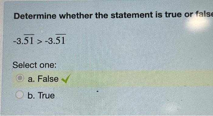 Solved Determine whether the statement is true or false | Chegg.com