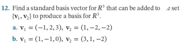 Solved Find a standard basis vector for R3 that can be | Chegg.com