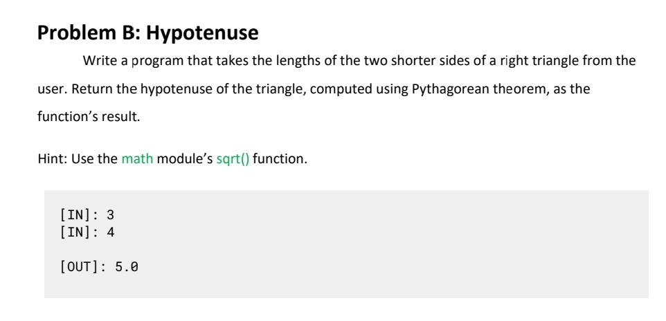 Solved B. ﻿create a python code for the given | Chegg.com