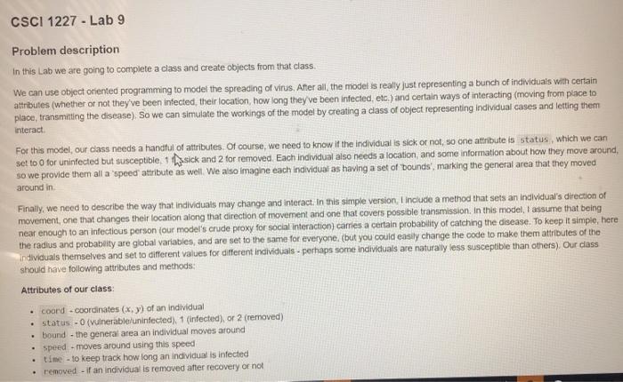 Solved Problem description In this Lab we are going to | Chegg.com