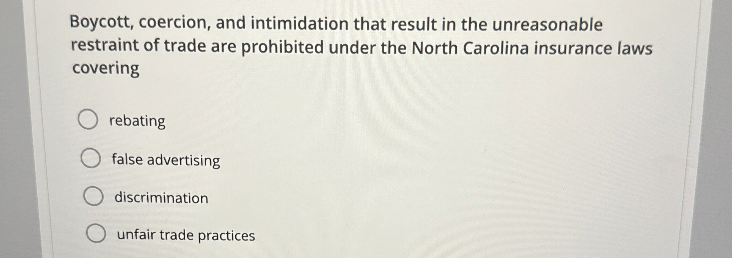 Solved Boycott, coercion, and intimidation that result in