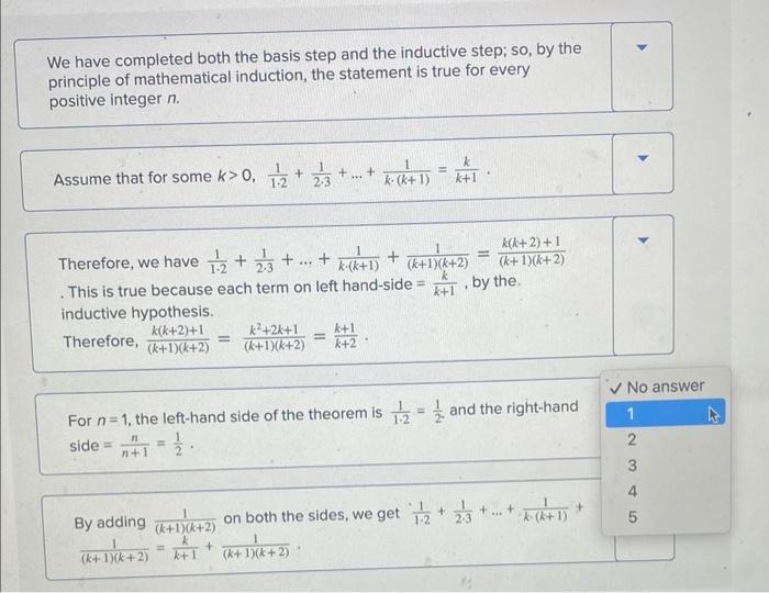 Solved Arrange the given steps in the correct order to prove | Chegg.com