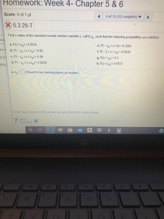 Solved Homework: Week 4- Chapter 5 & 6 Score: 0 Of 1 Pt 4 Of | Chegg.com