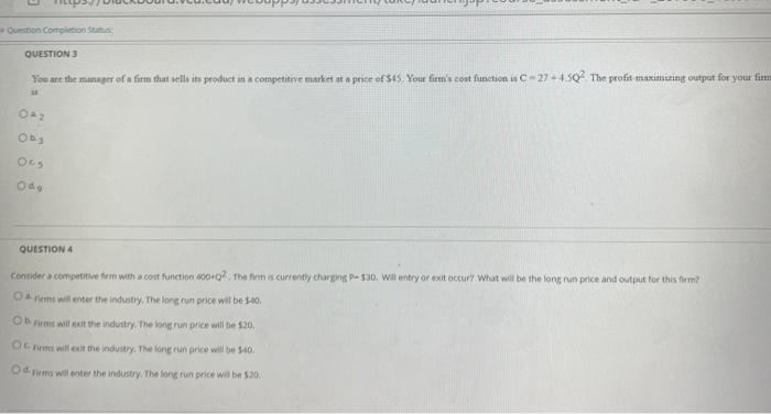Solved Questo como QUESTION 3 You are the manager of a firm | Chegg.com
