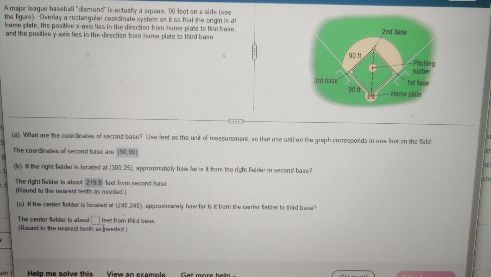 Solved A major league baseball "diamond" is actually a