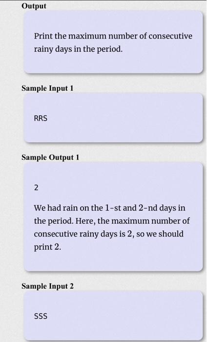 Solved problem statement we have weather records at atcoder chegg