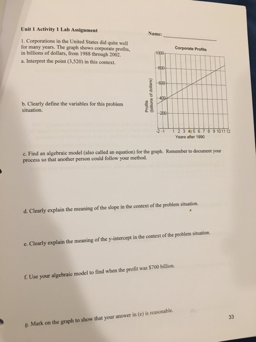 solved name unit 1 activity 1 lab assignment 1 corporat chegg com unit 1 activity 1 lab assignment
