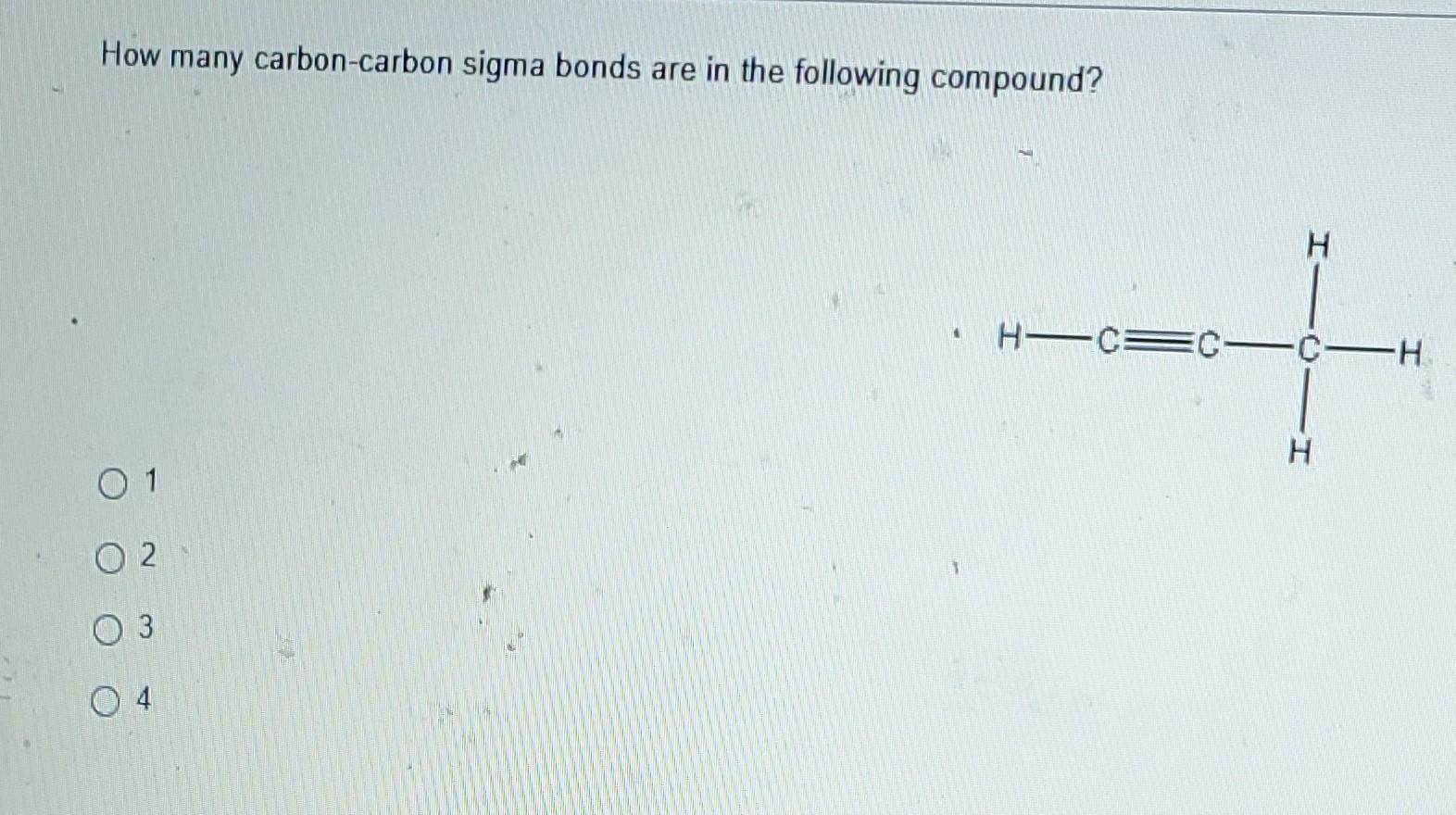 Solved How many carbon-carbon sigma bonds are in the | Chegg.com