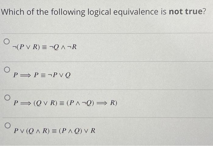 Solved Let P, Q, and R be statements such that Pis T, Q is | Chegg.com