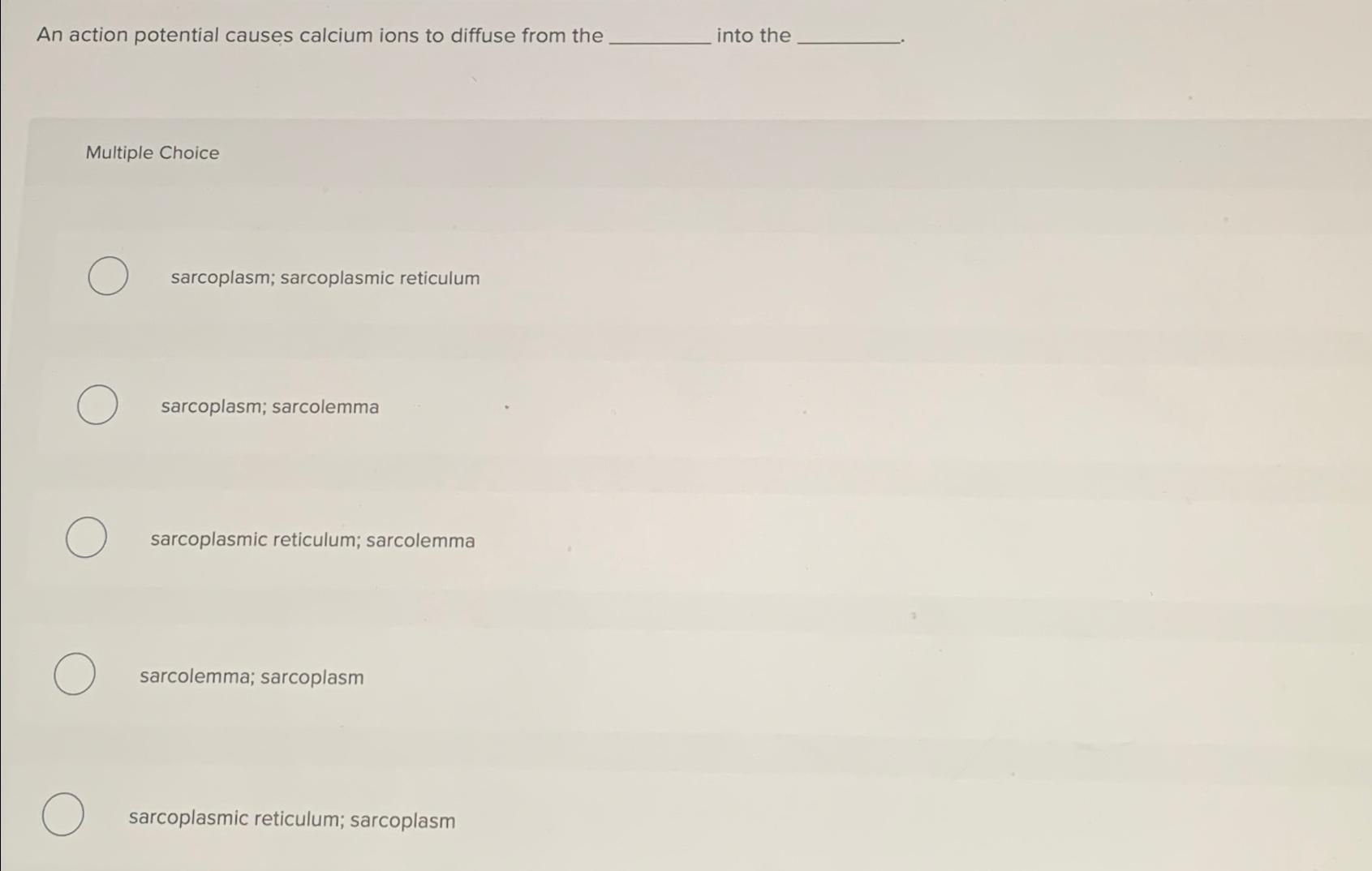 Solved An Action Potential Causes Calcium Ions To Diffuse 