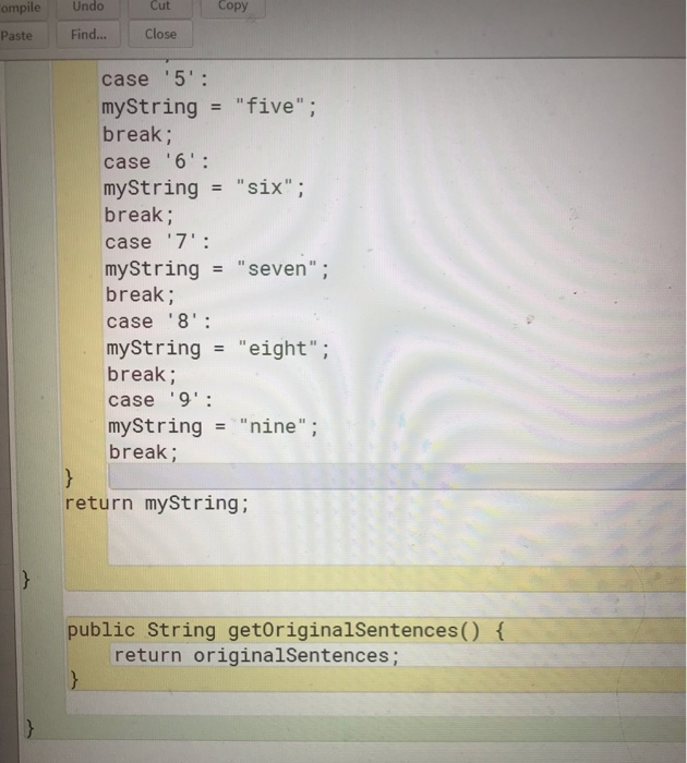 Solved String Problem For each numerical value 0, 1, 2, ...9 | Chegg.com
